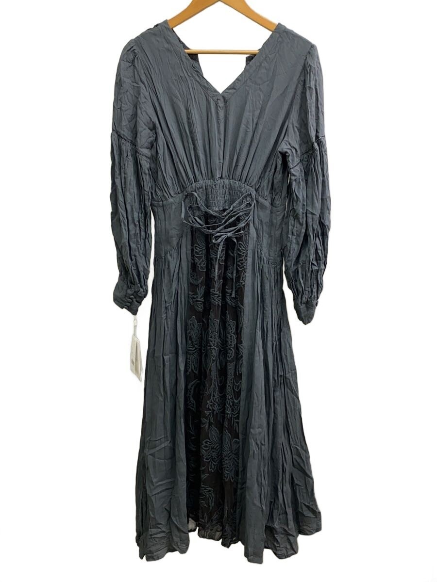 AMERI Long Sleeve Dress, Medium, Nylon, Gray, Sol… - image 2