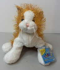 Webkinz Orange Golden White Cat Retired HM017 Brand New With Sealed Code