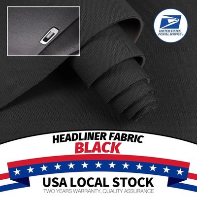 Black Car Headliner Fabric Ceiling Roof Liner Sagging Replacement/Repair/DIY