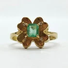 Jewelry Ring Emerald 0.22ct Gold 5452501