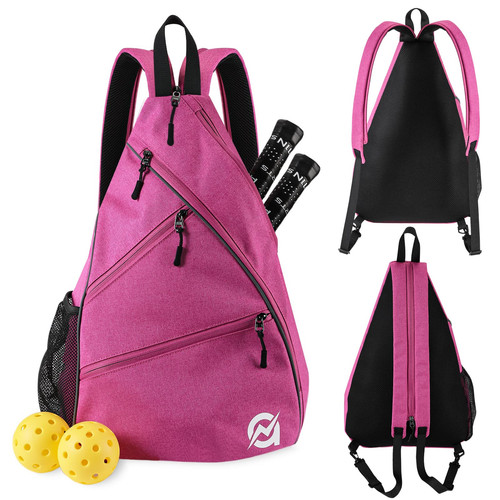 Pickleball Bag Reversible Crossbody Sling Bag/Backpack for Women Men Multi-Sport