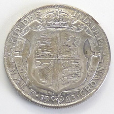 Halfcrown, (&frac12; Crown), George V, Silber, 1923, Gro&szlig;britannien (1428)