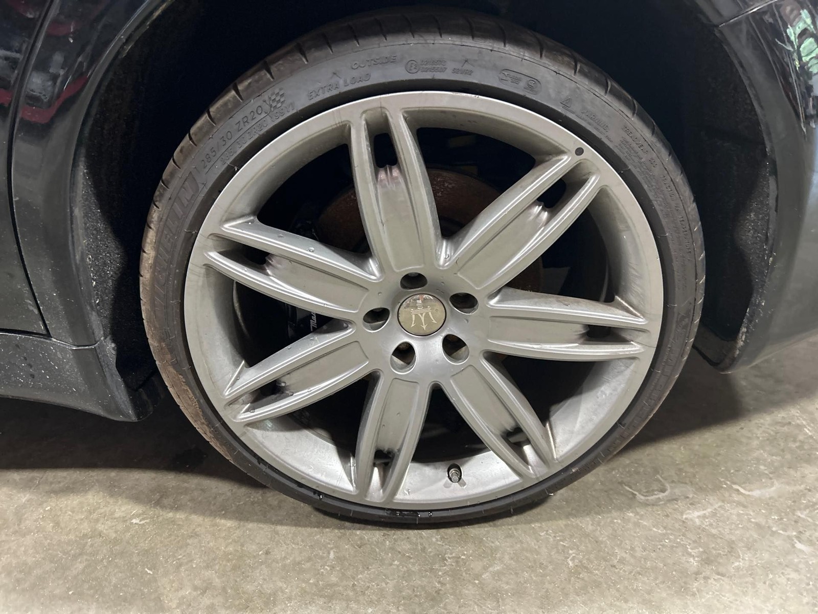 2009 Maserati Quattroporte Wheel Rim 20"x10.5" Alloy 7 Spoke REAR OEM 670010623