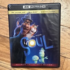 Soul Disney Pixar 4k ULTRA HD  Blu-Ray  Digital Code Ultimate Collector's Ed