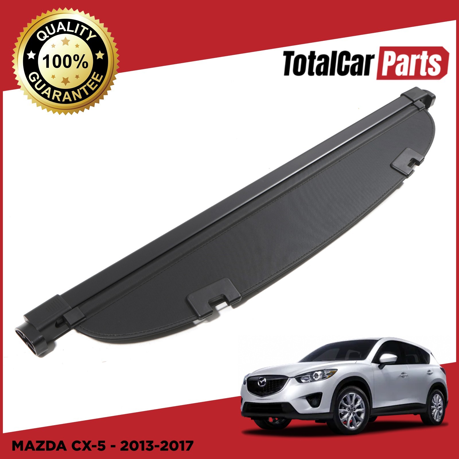 RETRACTABLE PARCEL SHELF LOAD COVER BLACK FOR MAZDA CX5 CX-5 MK1 KE 2013-2017