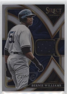 2023 Panini Select Swatches Silver Prizm 70/99 Bernie Williams #SS-BW 18er