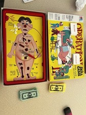 VTG 1965 Milton Bradley OPERATION Skill Game Board Game Smoking Doctor Tested