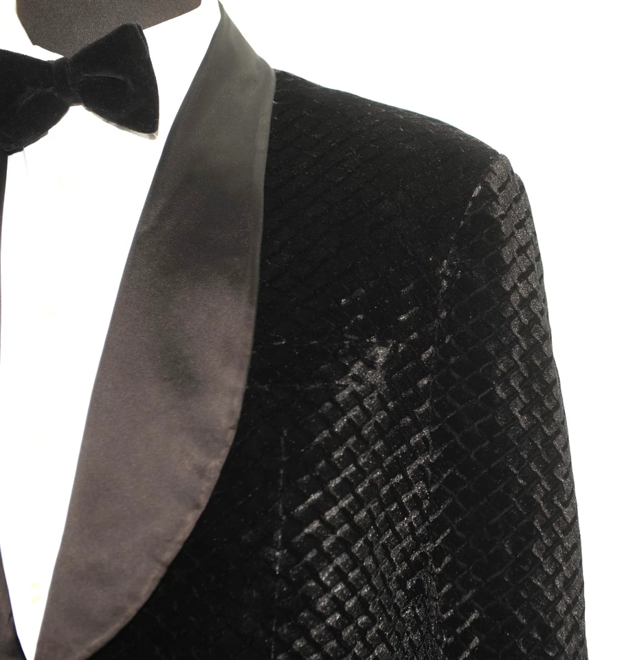 VELVET EVENING JACKET BLACK 40'' R - Image 3 of 4