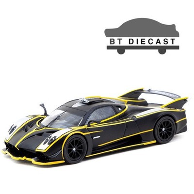 TARMAC WORKS PAGANI HUAYRA R 1/64 MATTE BLACK / SILVER T64G-TL035-MBS