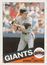 1985 Topps Baseball Card #772 Johnnie LeMaster Shortstop San Francisco Giants