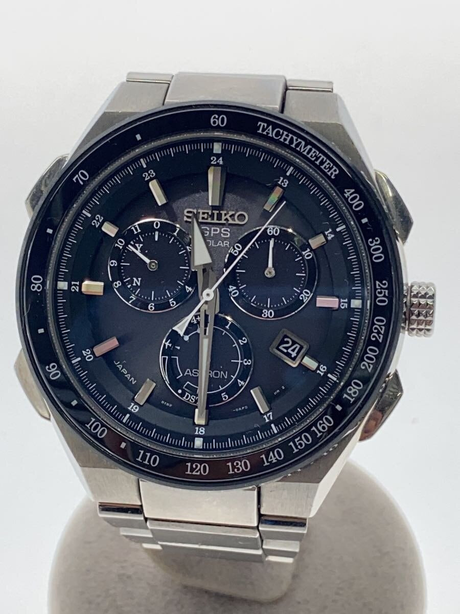 SEIKO Solar watch analog titanium black slv 8X82 0AR0 1