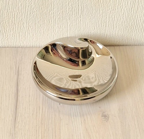 Vintage Rosenthal Studio Line Metallic Ceramic Swirl Dish By Cairn Young 90's - Picture 3 of 13