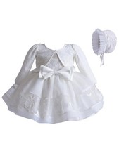 Newborn Baby Girl Christening Dress Lace Baptism Dresses Tutu 6-9 Months White