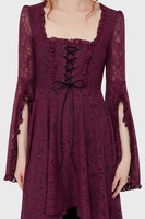 Killing Kisses Lace Maiden Dress Plum
