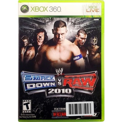 WWE Smackdown Vs. Raw 2010 - Microsoft Xbox 360 Tested 1Y Guarantee