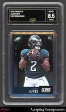 2020 Chronicles Score #457 Jalen Hurts RC ROOKIE EAGLES GMA 8.5 NM/MT +