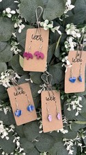 Handmade Polymer Clay Statement Earrings - Hypoallergenic - 4 Unique Styles
