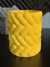 Vaso PILLS Giallo Opaco - stampa 3D, design moderno