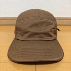 Casquette de camp Supreme zippée poche marron clair 22ss
