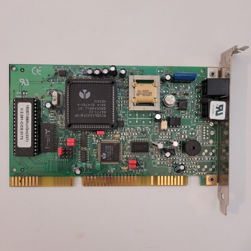 Vintage Zoom Fax Modem 56k Dual Mode Modem Card Model 2919 P/N 0337-05 WORKS