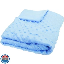 Threadart Soft Minky Blanket Ultra-Soft Baby Blankets Minky Fabric on Both Si