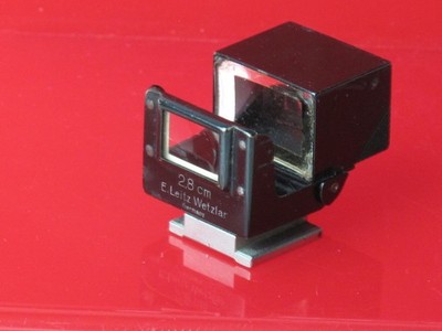Leica SUOOQ 2.8cm black folding finder with nickel shoe,  US SELLER ''LQQK''