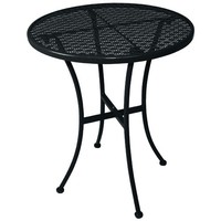 Bolero Schwarzer Stahlmuster Runder Bistro-Tisch Schwarz 600Mm