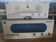 Jambar Wireless Speaker Bluetooth, Black, 30ft Wireless Area, 2 Hours, Small