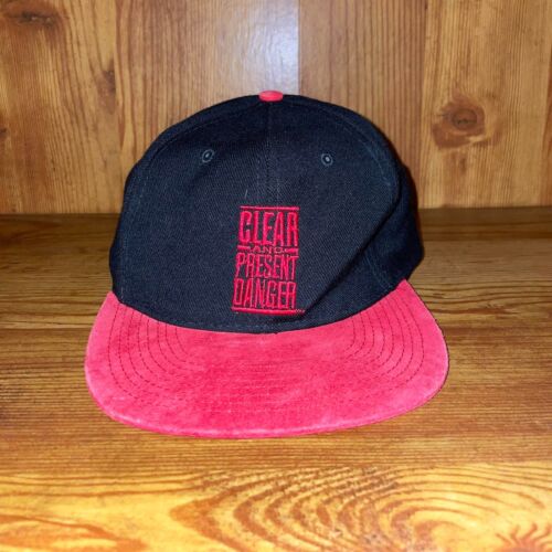 Vintage 1994 Clear and Present Danger Movie Promo Snapback Hat Cap Harrison Ford