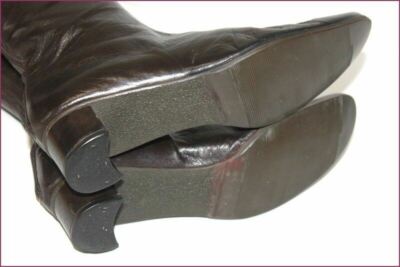 Bottes Lario Vintage En Cuir Marron - Taille 40 - Italiennes, Style Bottillon, Parfaites Pour L'automne !