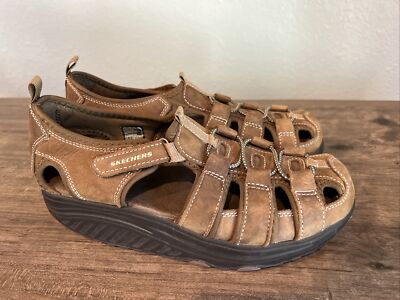 Sketcher, tan, leather sandals Buy Skechers Tan Brown Stormy Kiss Sandals from Next USA main image 4