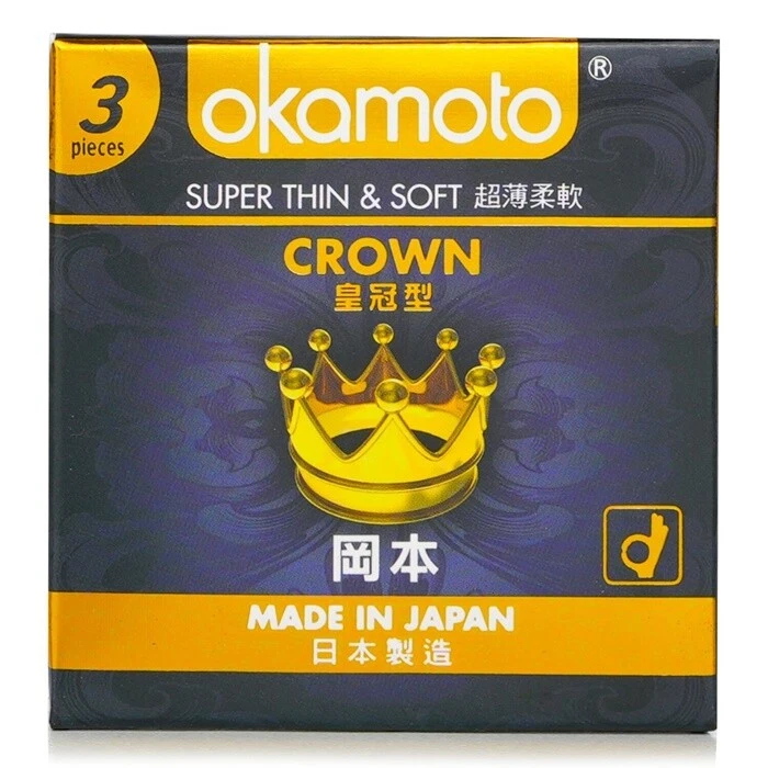 NEW Okamoto Crown Condom 3pcs 3pcs box Mens Other
