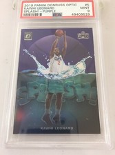 Kawhi Leonard 2019 Panini Donruss Optic Splash Purple Psa 9 #5 Low Pop Clippers