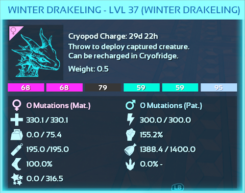NEW Winter Drakeling Clones - 10% Damage Resistance - Ark Ascended PVE ASA - Picture 3 of 13
