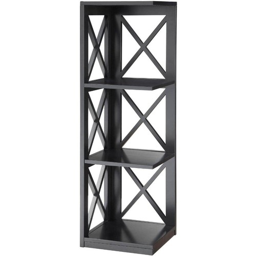 3 Tier Corner Bookcase Shelving Bookshelves Organizer Display Rack Shelves New