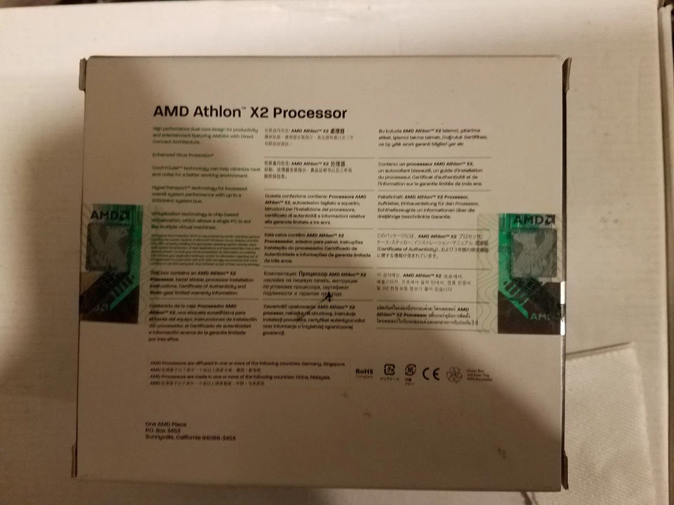 AMD Athlon X2 4850e 2 Core 1M Cache 2.5 GHz Socket AM2 CPU ADH4850DOBOX - Image 3 of 4