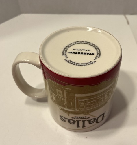 Starbucks Coffee Dallas Global Icon Coffee Mug Cup 16oz 2012 - Imagen 8 de 8
