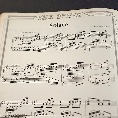 Partitura para piano 1974 MCA Mills MCA Mills THE STING con música de Scott Joplin - Imagen 4 de 7
