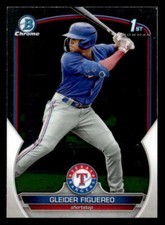 2023 Bowman #BCP-59 Gleider Figuereo Chrome Prospects Card Texas Rangers