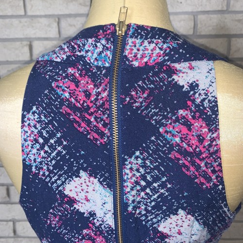 Kimchi Blue Sleeveless Multicolored Fit & Flare Side Pockets Rayon Dress Size 8 - Picture 14 of 24