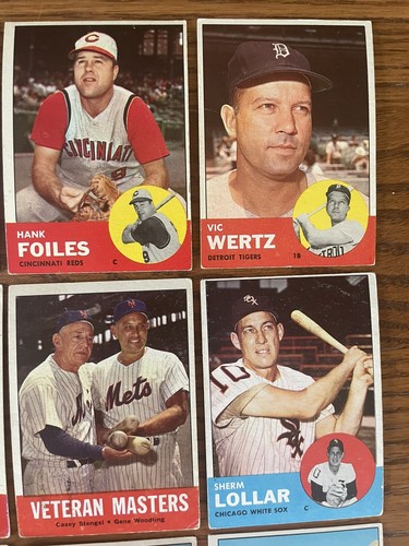 1963 Topps Baseball Card Starter Set, 85 Dif, Sam McDowell, Bill Rigney, P,F,G - Picture 4 of 9