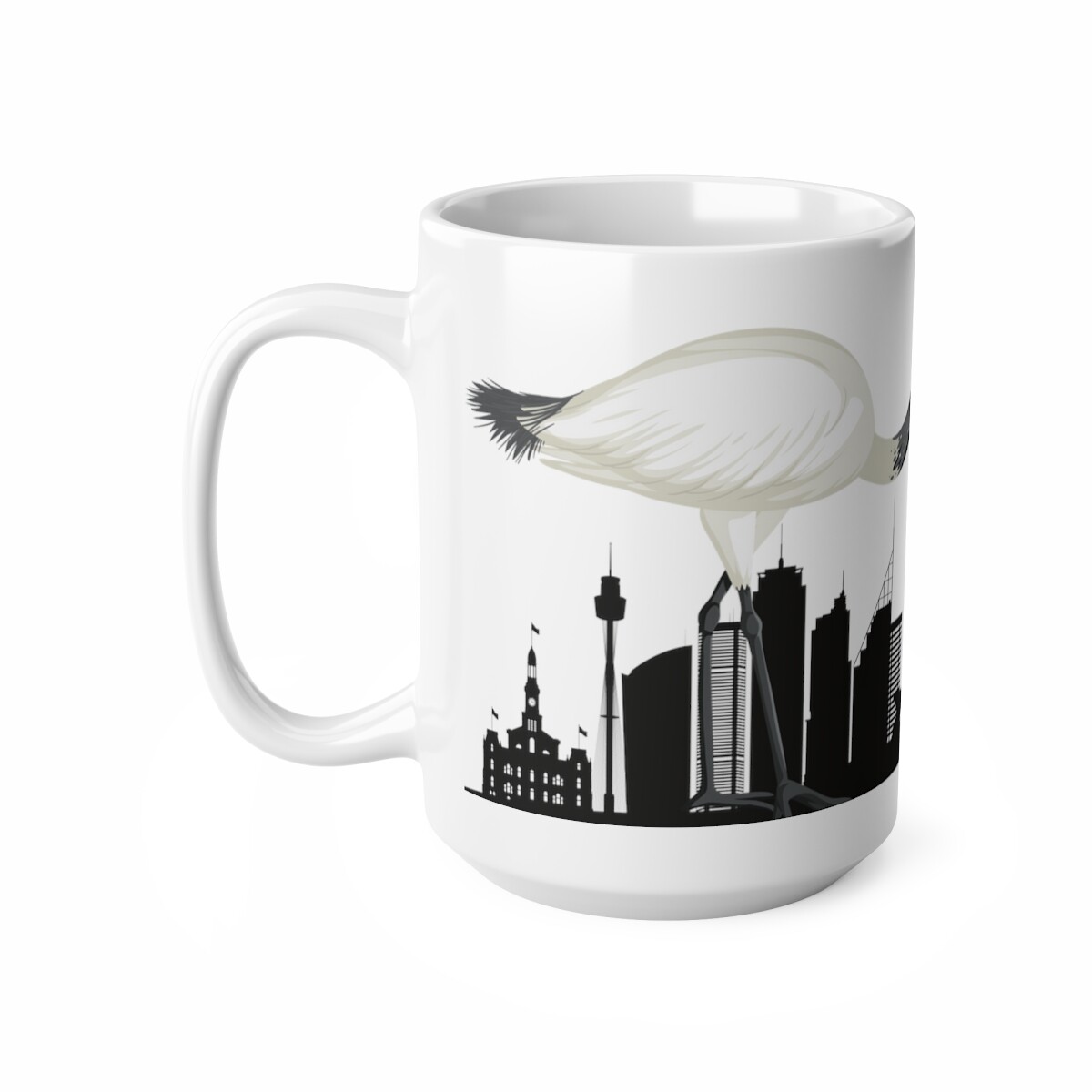 Mug Novelty Birdzilla Godzilla Bin Chicken Parody Funny Gift Sydney