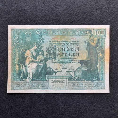100 Kronen Korona 1902 Austria Hungary Reproduction Banknote P-7 KK# 114a - Picture 4 of 4