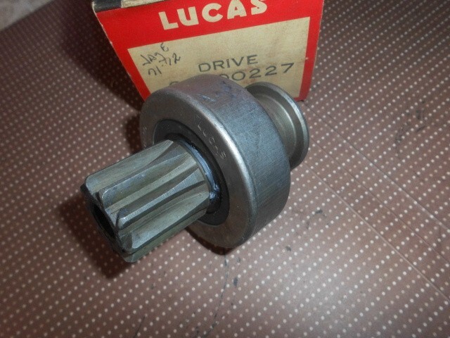 JAGUAR XKE VI2 NOS OE LUCAS STARTER DRIVE FOR #26327 1971