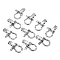 10pcs Adjustable Adjuster Anchor Shackle Rope Paracord Bracelet Buckle Al X4b8 10pcs Adjustable Adjuster Anchor Shackle Rope Paracord Bracelet Buckle Al X4b8