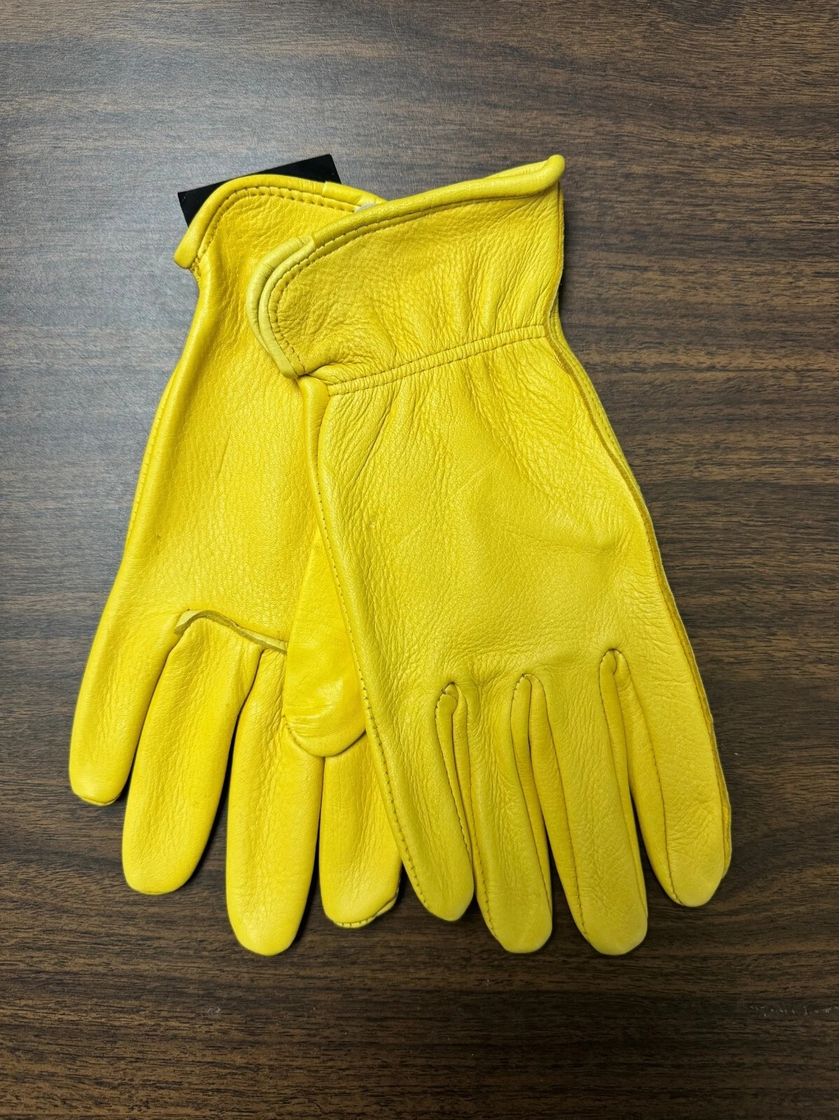 Women’s Deerskin Leather Gloves Tan Unlined Casual Real Leather, Medium