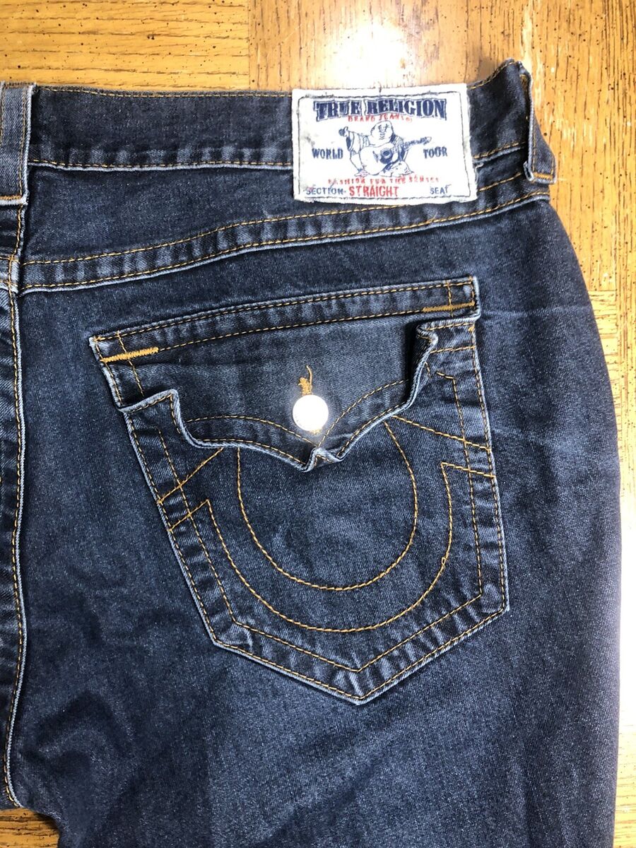 TRUE RELIGION Section Straight Distressed Jeans Men's Tag 42 TRUE RELIGION Section Straight Distressed Jeans Men's Tag 42