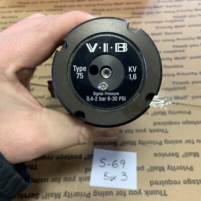 VIB CONTROL VALVE Type 75 KV 1,6 Signal Pressure 6-30 Psi New