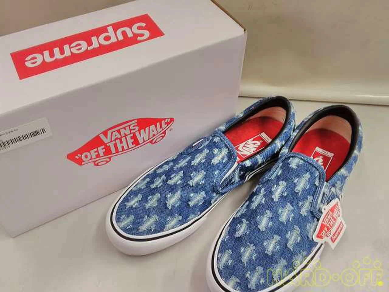 Baskets mode SUPREME Hole Punch Denime à enfiler NA taille 10,5 3153 du Japon