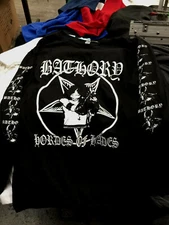 Bathory Long Sleeve kbd black metal quorthon blood fire death slayer darkthrone